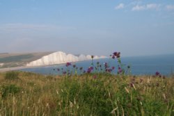 Seven Sisters Country Park, Cuckmere Haven, East Sussex. Wallpaper