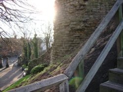 Pontefract Castle in Autumn. Pontefract, West Yorkshire. Wallpaper