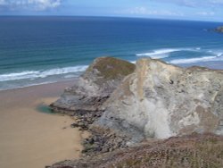 Bedruthan Steps, St Eval, Cornwall Wallpaper