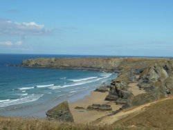 Bedruthan Steps, St Eval, Cornwall Wallpaper