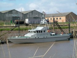 Fisheries Protection Vessell, Port Sutton Bridge, Lincolnshire Wallpaper