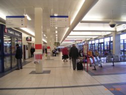 Inside of Huddersfield Bus Station Wallpaper