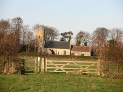 A church in Burgh Castle, Norfolk. Wallpaper