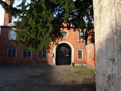 Courtyard at Dunham Massey, Cheshire. Wallpaper