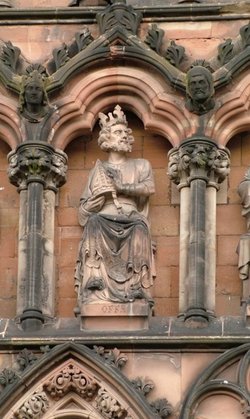 King Offa, Lichfield Cathedral, Lichfield, Staffordshire.