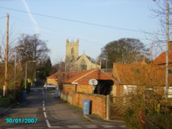 Near Retford, Nottinghamshire, Sutton cum Lound Parish Church of St Bartholomew. Wallpaper