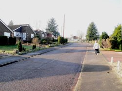 Typical bungalow estate in Brandon, Suffolk. Wallpaper