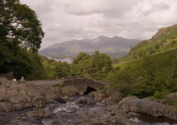 Ashness Bridge, Derwentwater, Keswick, Cumbria. Wallpaper