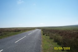 The bleak expanse of Exmoor in Devon. Wallpaper