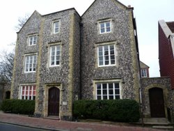 The original Grammar School in Lewes, East Sussex, built in the 1500's Wallpaper