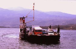 The ferry from Kyle of Lochalsh, Highland, Scotland to Skye. Wallpaper