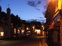 Porlock by Night, Somerset. Wallpaper