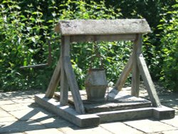 Well at Sissinghurst Castle Garden, Kent. Wallpaper