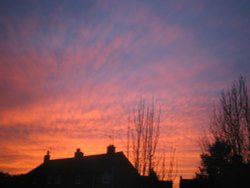 Sunset in Towcester, Northamptonshire - December 2006 Wallpaper