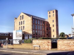 View of the recently modernised Anglo Scotian Mills, Beeston , Nottingham. Wallpaper