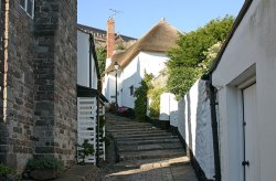 Church steps, Minehead, Somerset Wallpaper