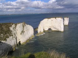 Old Harry Rocks, near Swanage, Dorset Wallpaper