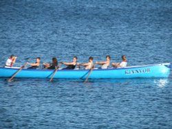 Rowing, St Austell Bay, Cornwall Wallpaper