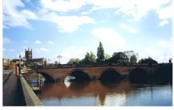 River Severn Worcester, Worcestershire. Wallpaper