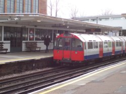 Piccadilly Line Train Departing Sudbury Town Station Wallpaper