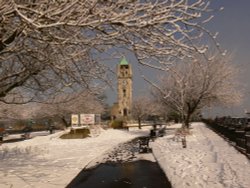 Whitehead Clock tower, Bury, Lancashire. Wallpaper