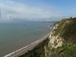 The napoli disaster at Branscombe, Devon Wallpaper