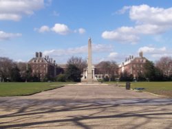 Royal Hospital, Chelsea. Viewed From Just Inside The Bullring Gate Wallpaper