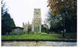 15th Century Church of St. Peter and Paul at Northleach, Gloucs. Wallpaper