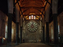 Arthur's Round Table, Great Hall, Winchester, Hampshire Wallpaper