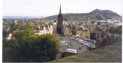 The Royal Mile from Edinburgh Castle, Scotland Wallpaper