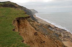 landslide in Charmouth Wallpaper