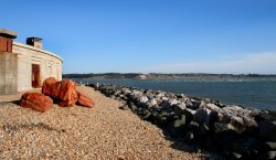 View across the solent from Hurst Castle, Hampshire Wallpaper