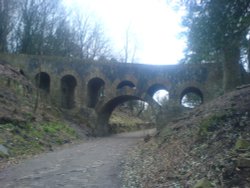 African Bridge in Leverhulmes gardens, Rivington Wallpaper