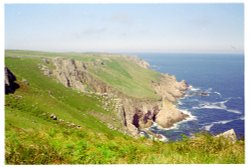 Jenny's Cove on Lundy Island Wallpaper