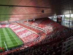 The Emirates Stadium. Home to Arsenal Football Club. North London. Wallpaper