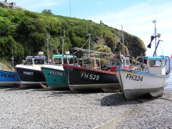 Cadgwith.  A pretty fishing village on the Lizard, Cornwall. Wallpaper