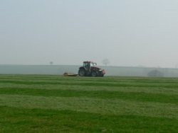 rolling a field in rural Somerset Wallpaper