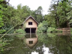 The old boat house, Elvaston Castle, Derbyshire. Wallpaper