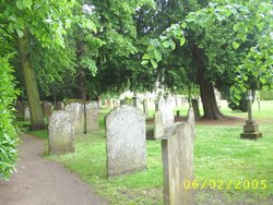 Cemetery outside Holy Trinity Church, Straford Wallpaper