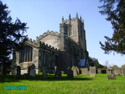 Church of Gamston in the village of Gamston, Nottinghamshire. Wallpaper