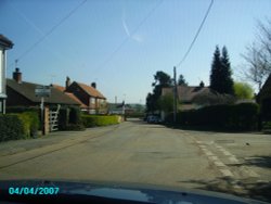 Main street in Gamston, Nottinghamshire. Wallpaper