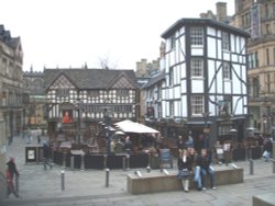 The Shambles Pub in downtown Manchester. Wallpaper