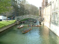 The Mathematical Bridge, University of Cambridge. Wallpaper