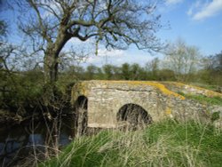 Sandham Bridge over Rothley Brook at Thurcaston, Leicestershire, c.16th century pack horse bridge