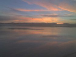 Sunrise over Morecambe bay Wallpaper