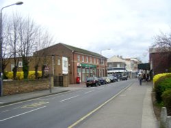 View of Chilwell high road looking towards Beeston Square,Beeston,Nottinghamshire. Wallpaper