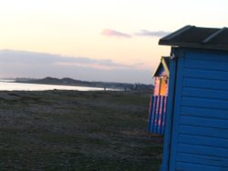 Littlehampton beach huts, West Sussex. Nov 2006 Wallpaper