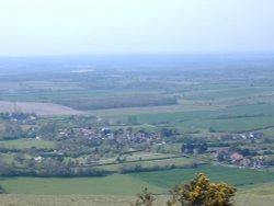 Part of the lovely views you'll find walking around Devil's Dyke on Sussex Downs. Wallpaper