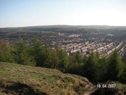 Accrington, Lancashire. From the top of the Coppice