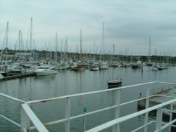 Ferry port, Lymington, Hampshire Wallpaper